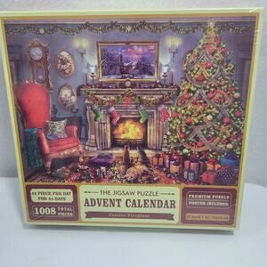 Advent Calendar Jigsaw Puzzle Festive Fireplace 1008 Pieces 52424-1M9T